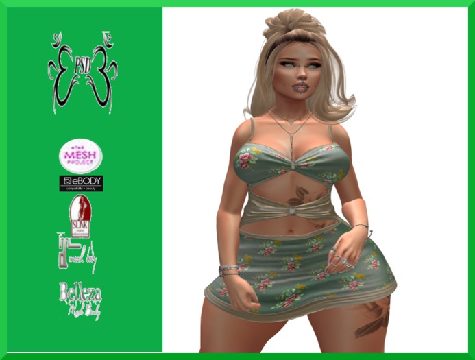 PSD! Angie Dress Green