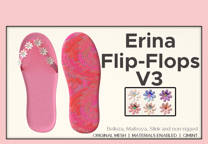 *PC Erina Flip Flops V3 -PROMO PRICE 50% OFF