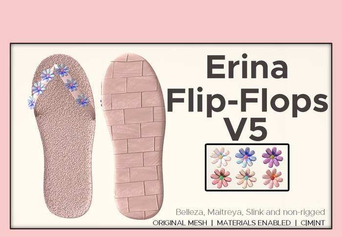 *PC Erina Flip Flops V5 - PROMO PRICE 50% OFF