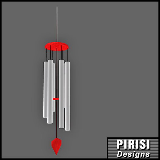 PIRISI - Wind Chimes - Red/White