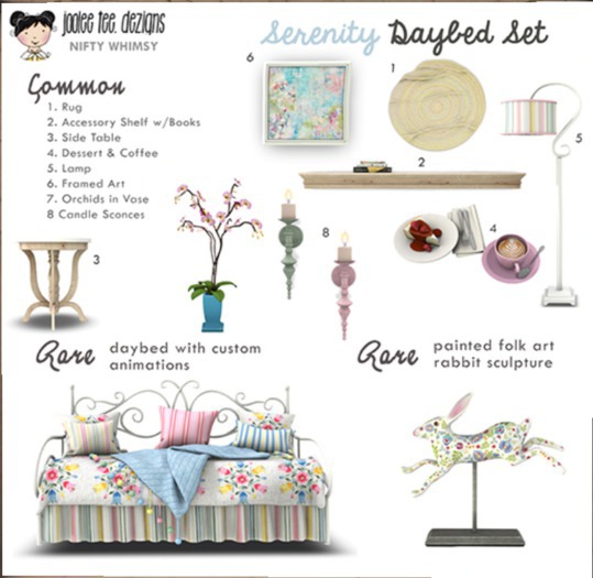 Joolee Tee - Serenity Daybed Set - CANDLES Boxed