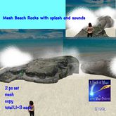 Mesh Beach Rocks with splash and sounds-crate