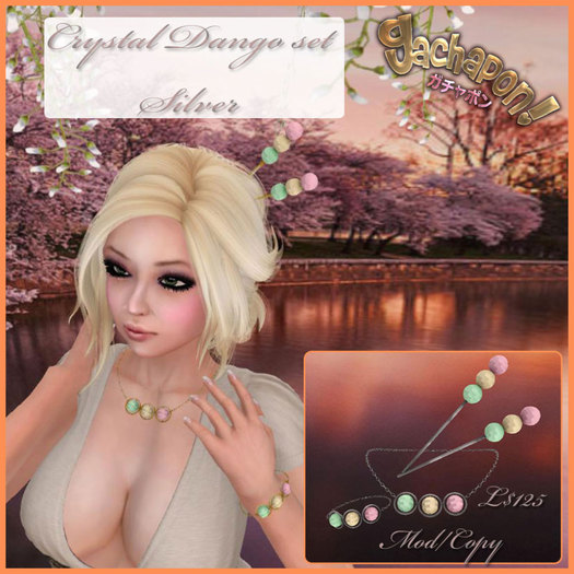 Gachapon! Crystal Dango Set Silver