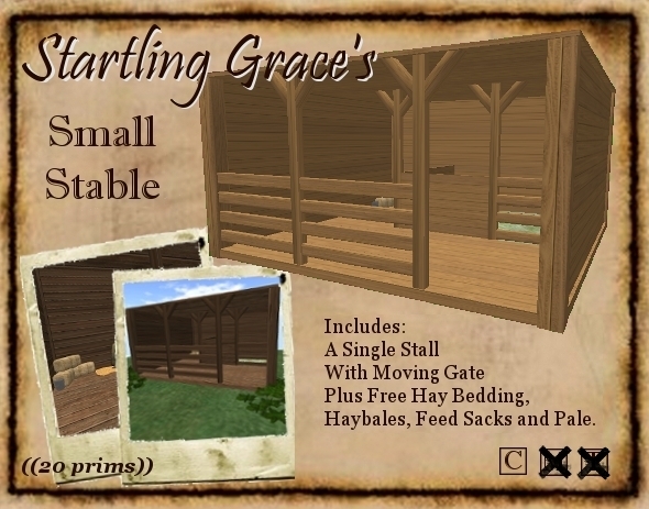 ~SG~ Light Brown Small Horse Stable (transferable)