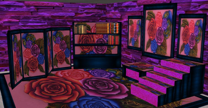 8 PIECE 5 ROSES ACC SET