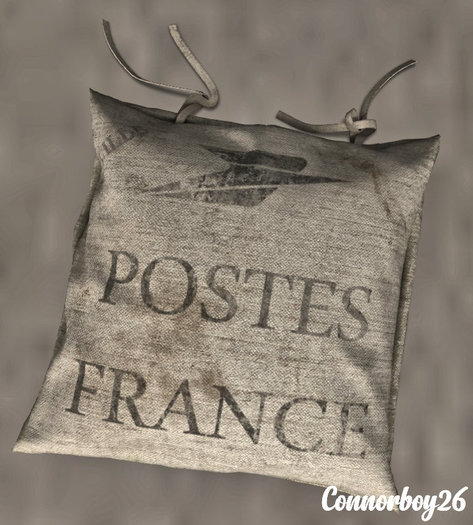 junk. post bag cushion. 2