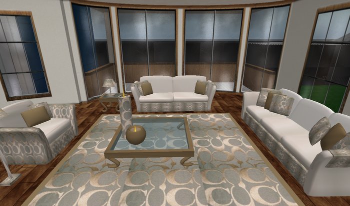 MODERN DESIGNER LIVING ROOM SET
