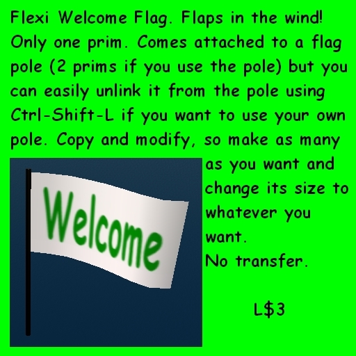 Flexi Welcome Flag