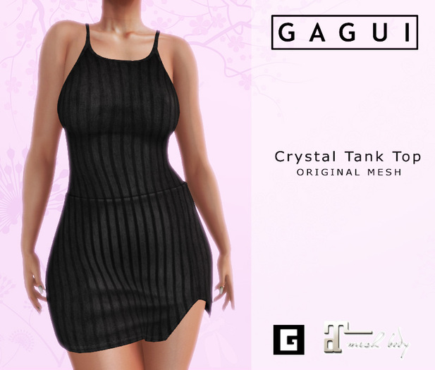 Gagui - Crystal Tank Top - Black