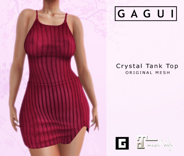 Gagui - Crystal Tank Top - Maroon