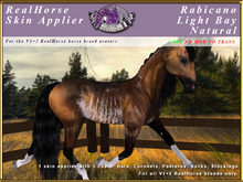 *E* RealHorse Coat Applier [BOXED]  Rabicano Lte Bay Natural