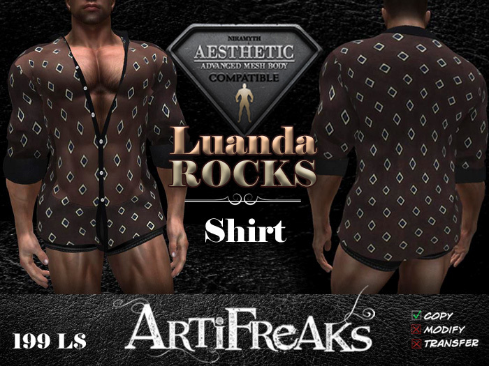 Luanda Rocks Shirt bY 'ArtiFreaks'