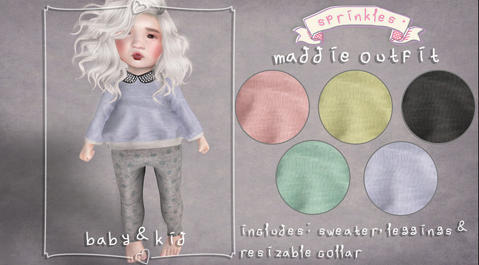Sprinkles . maddie outfit black