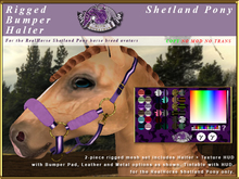 *E* RealHorse Rigged Bumper Halter [BOXED] RH Shetland