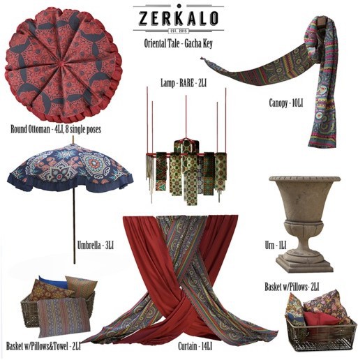[ zerkalo ] Oriental Tale - Basket w/Pillows&Towel