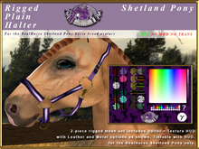 *E* RealHorse Rigged Plain Halter [BOXED]  RH Shetland