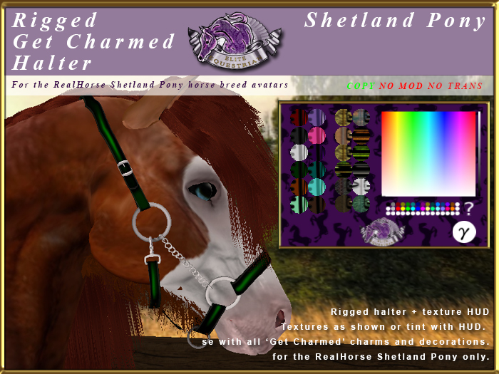 *E* Rigged Get Charmed Halter [Boxed] RH Shetland