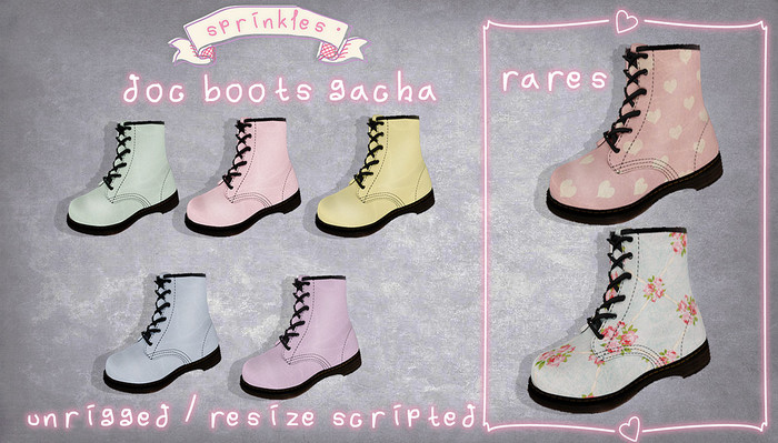Sprinkles. doc boots gacha fatpack