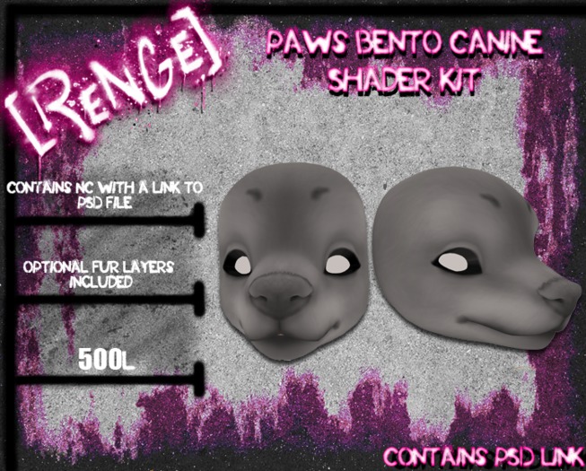 [RENGE]Paws Bento Canine Shaders