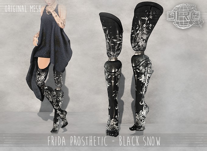 -DRD- Frida Prosthetic - Black Snow