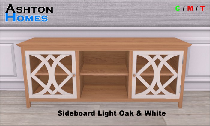Sideboard Light Oak & White