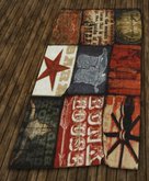 Large Messd UP Western Decor Rug
