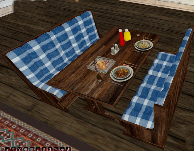 Rustic Table Dining Set