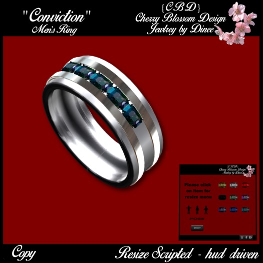 {CBD} "Conviction" Men's ring (boxed)