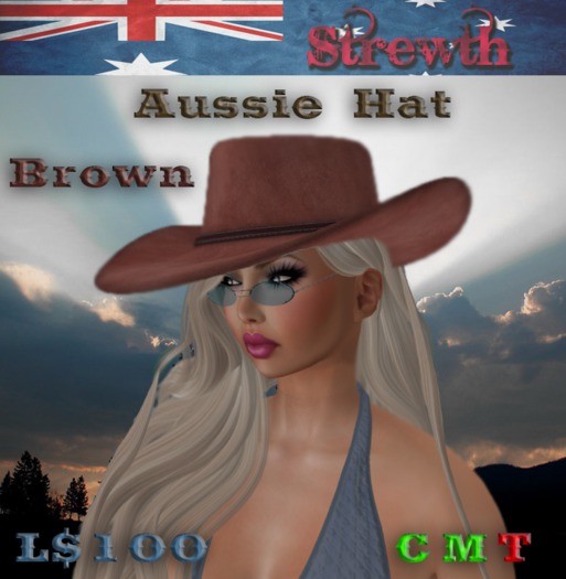 Strewth Aussie Hat Brown