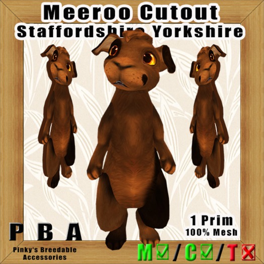 Meeroo Cutout "Staffordshire Yorkshire"