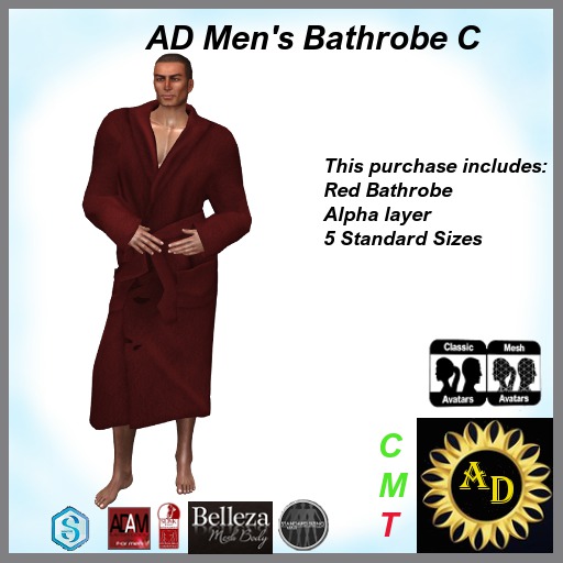 AD Men's Bathrobe C - Boxed