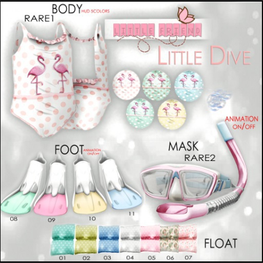 {L.F.C} Little Dive float blue 03
