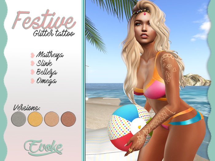 Evoke - Festive - Glitter tattoo