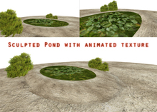 *Heart* - Secret Garden Desert Pond with Base