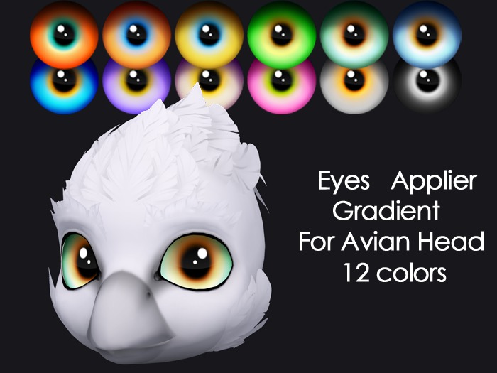 Happy Paw - Eyes applier Gradient (For Avian Head)