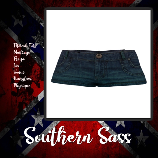 Mint Fade Denim Shorts