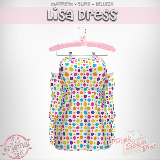 !PCP :: Lisa Dress [Rainbow Dots]