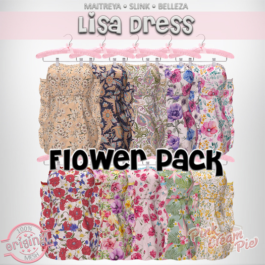 !PCP :: Lisa Dress [Flower Pack]