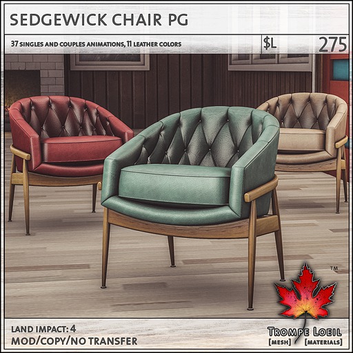 Trompe Loeil - Sedgewick Chair PG [mesh]
