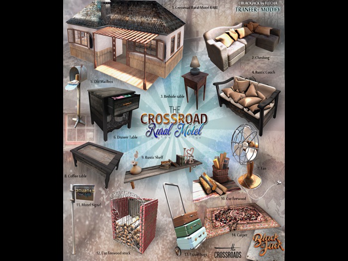 Crossroad Rustic Shelf by Black Jack