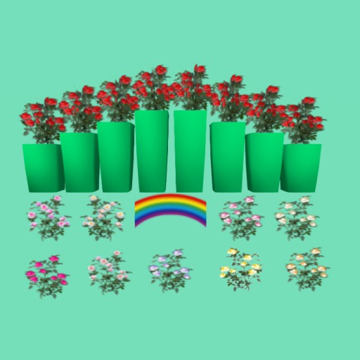 Roses & Colorable Planter, Touch Menus, 2 Li , Bagged