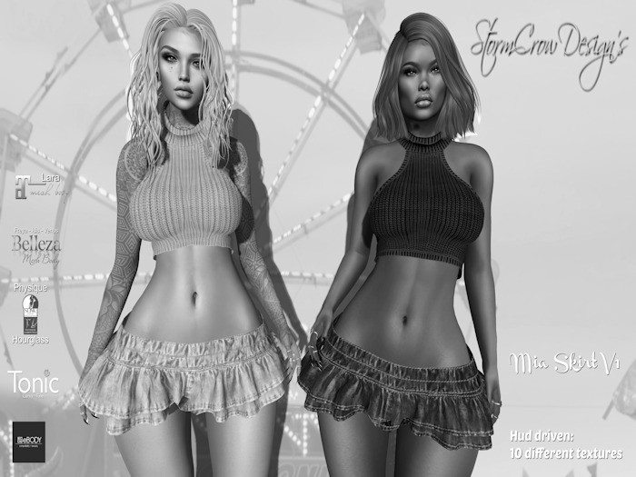 DEMO MIA RUFFLED MINI SKIRT V1