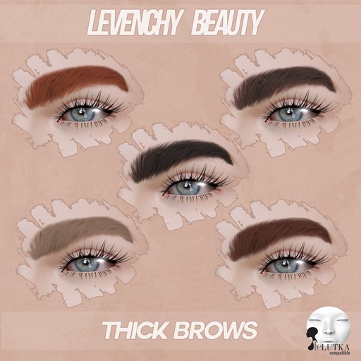 LEVENCHY - Thick Brows for Lelutka