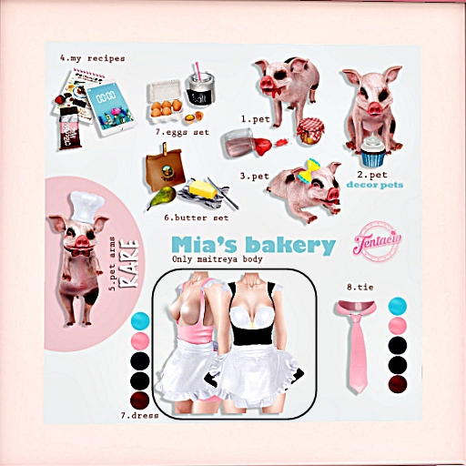 *Tentacio* Mia's bakery, Pet RARE