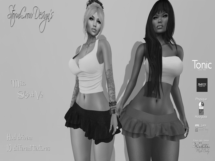DEMO MIA RUFFLED MINI SKIRT V2
