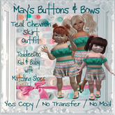 MBB * Teal Chevron Skirt Outfit (TD&Bebe)