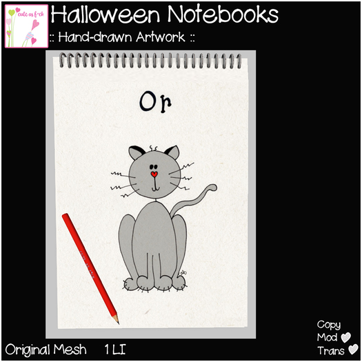 ::cute as f*ck:: Halloween Notebook - Cat