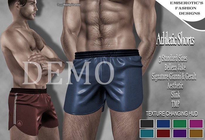 DEMO EFDM_71 Athletic Shorts & Texture Hud