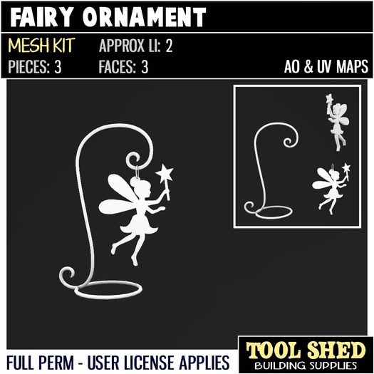 Tool Shed - Fairy Ornament Mesh Kit