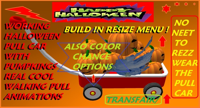 Halloween Pull Car Pumpkings BOXET